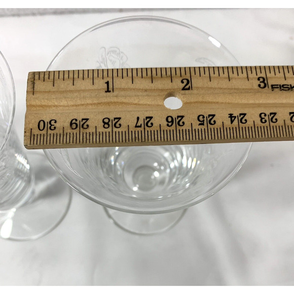 3 Vintage Fostoria Wine Glasses‎ Camellia Etched Roses Pedestal Cordial Juice - Picture 5 of 6